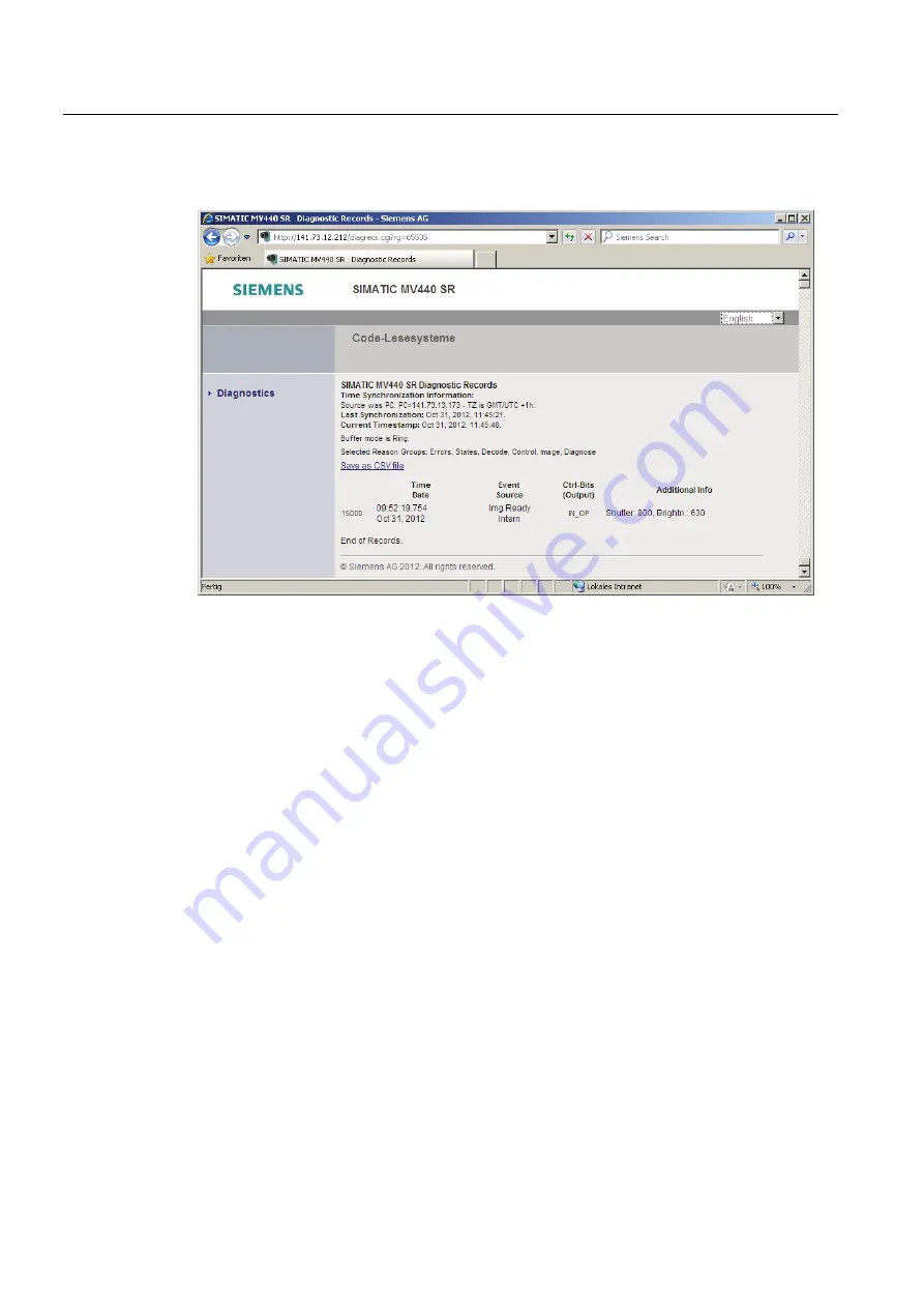 Siemens SIMATIC MV420 Operating Instructions Manual Download Page 232