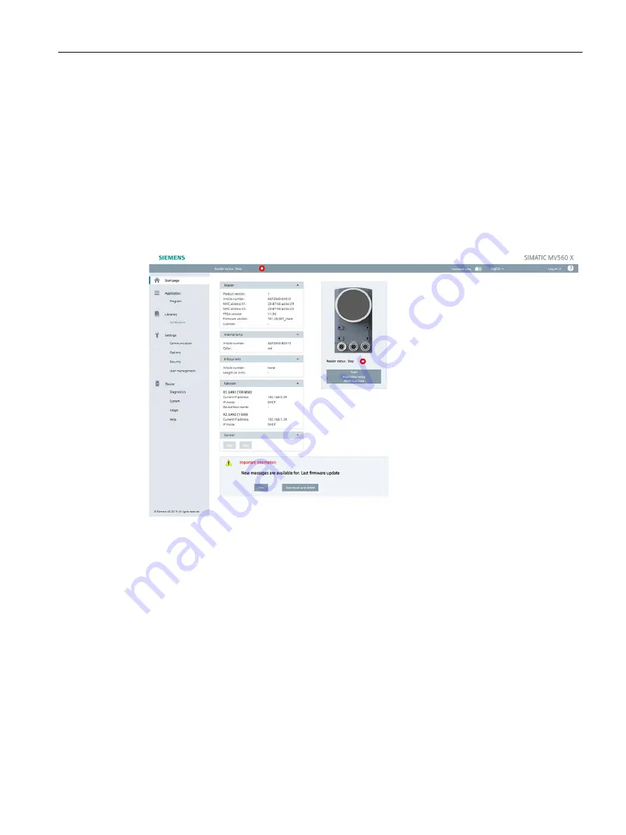 Siemens SIMATIC MV500 Operating Instructions Manual Download Page 135