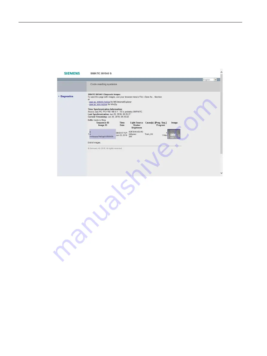 Siemens SIMATIC MV500 Operating Instructions Manual Download Page 286