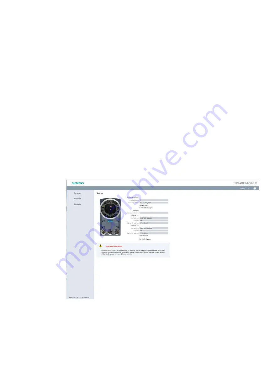 Siemens SIMATIC MV500 Operating Manual Download Page 7