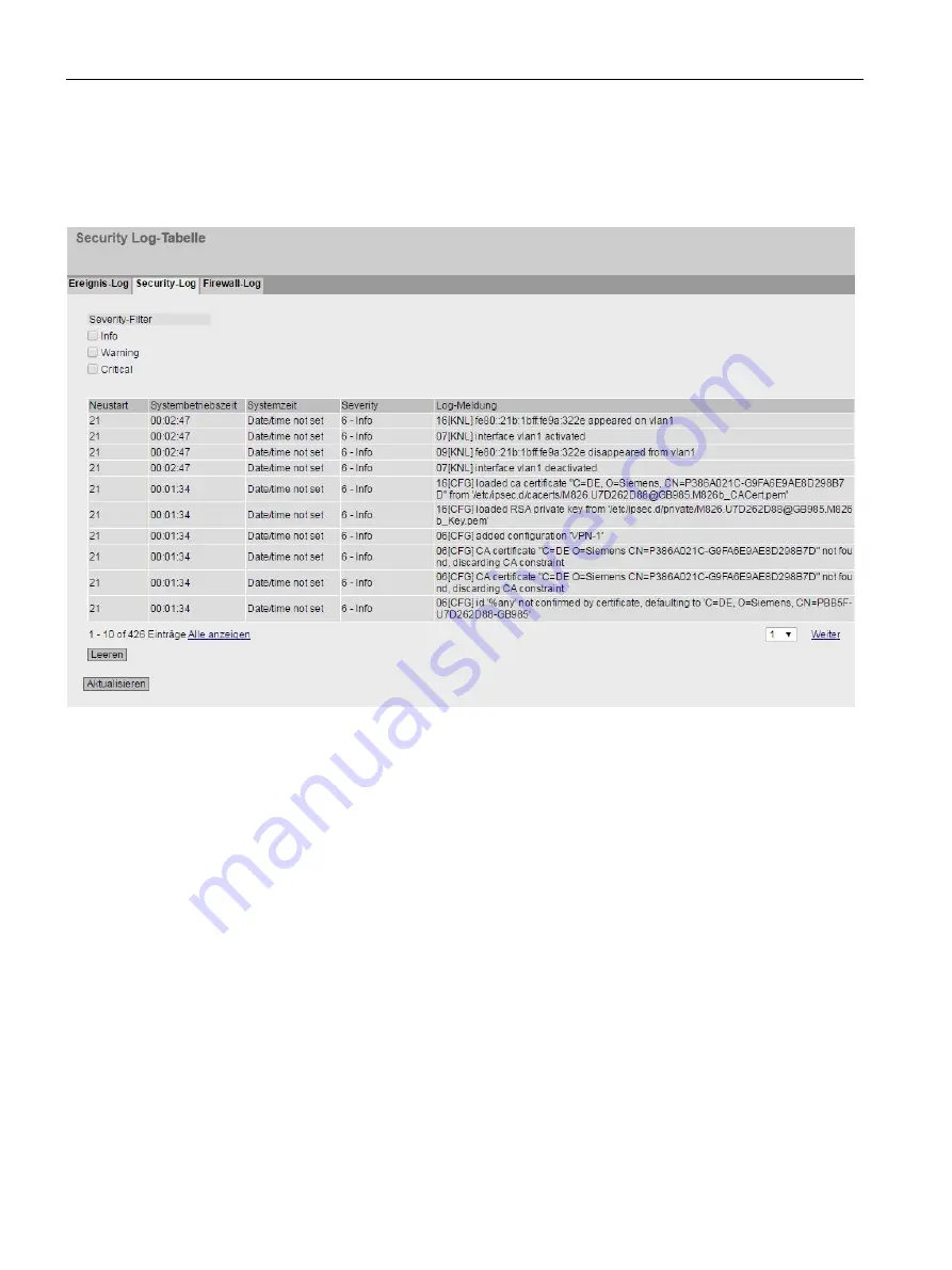 Siemens SIMATIC NET SCALANCE SC-600 Configuration Manual Download Page 86