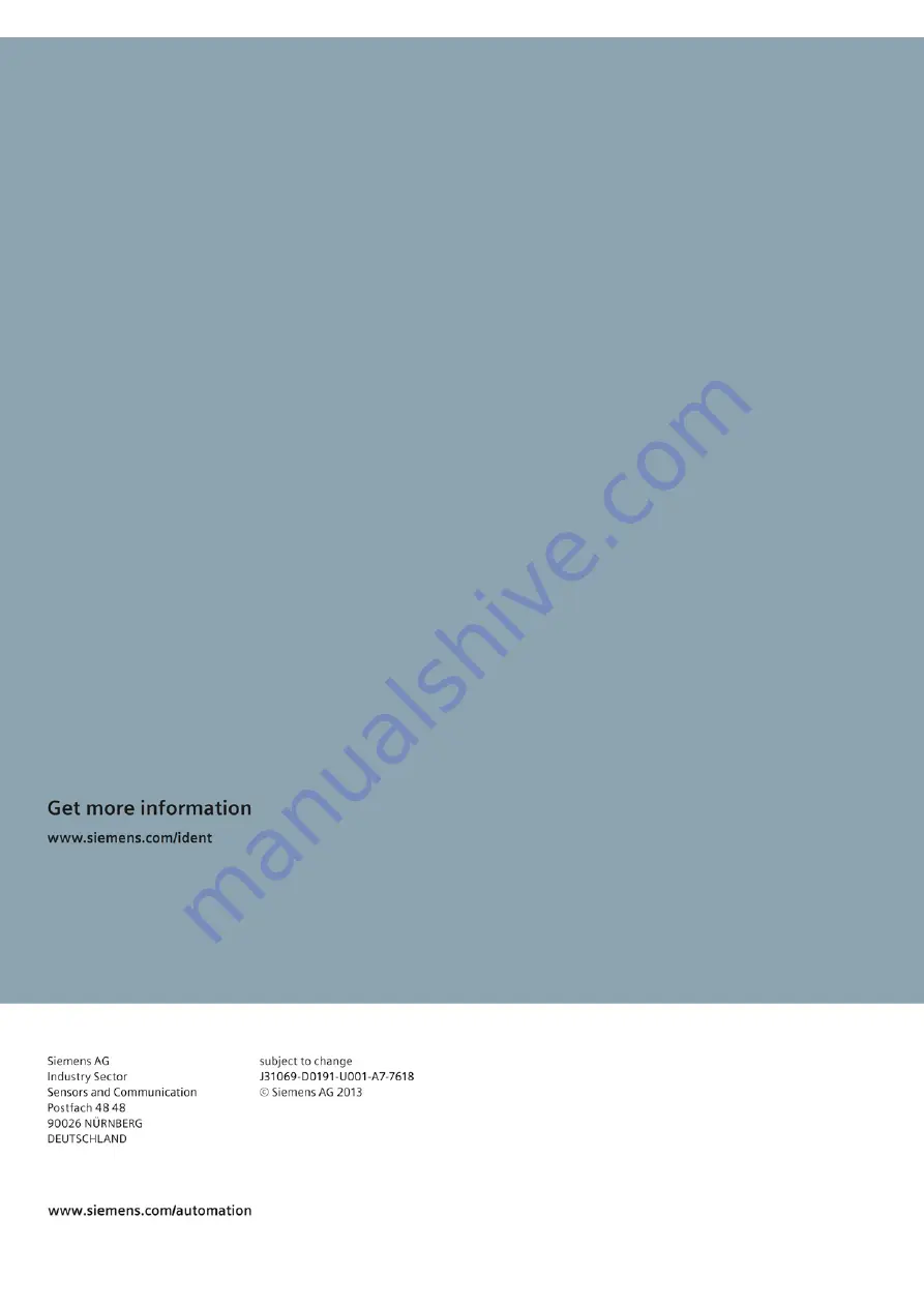 Siemens SIMATIC RF310M Operating Instructions Manual Download Page 114