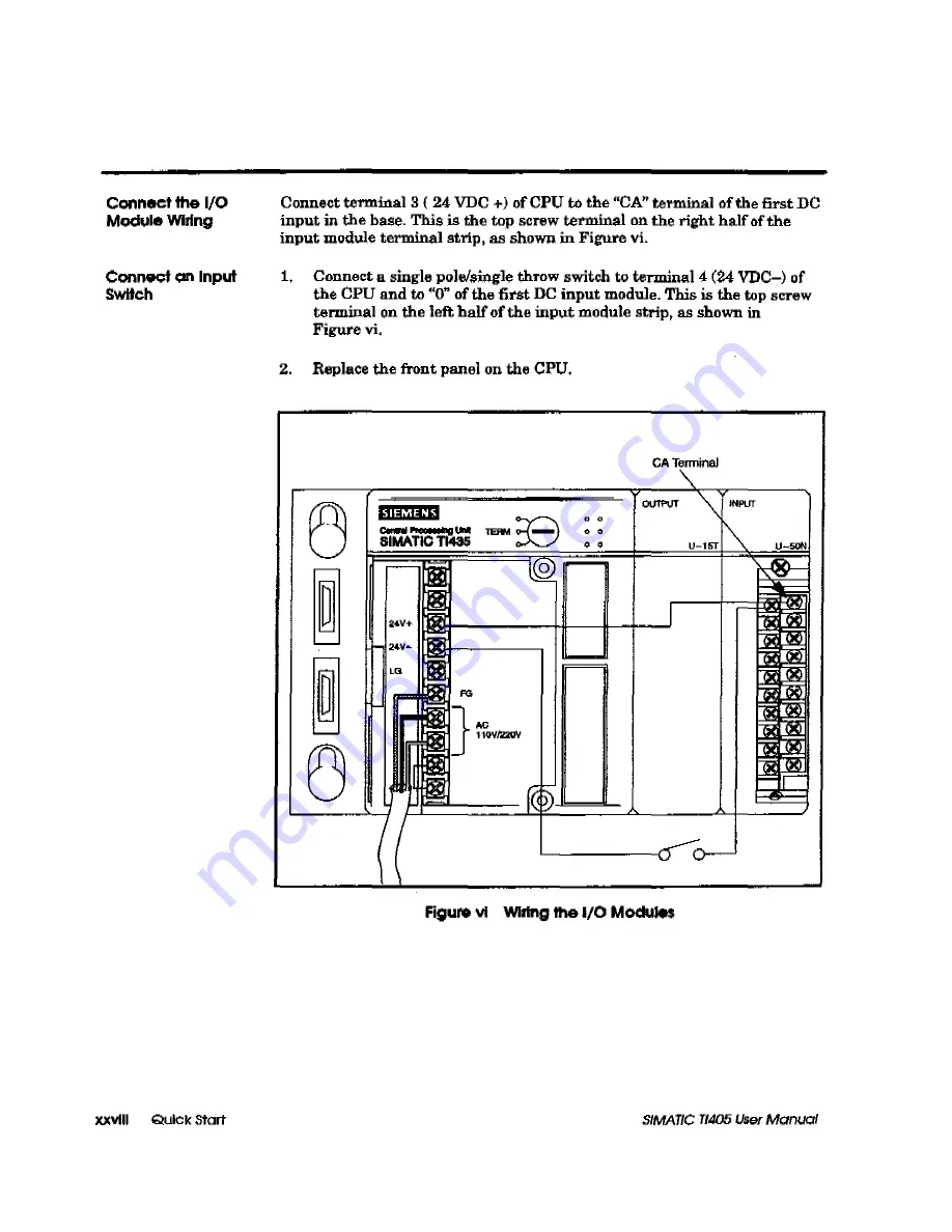 Siemens Simatic TI405 User Manual Download Page 30