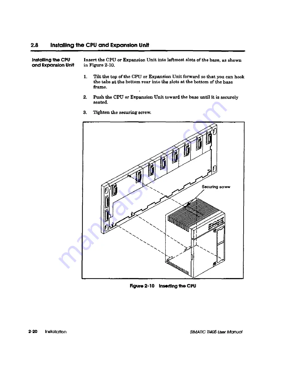 Siemens Simatic TI405 User Manual Download Page 85