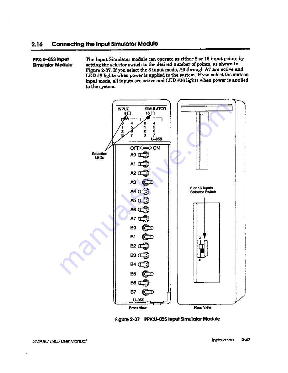 Siemens Simatic TI405 User Manual Download Page 112