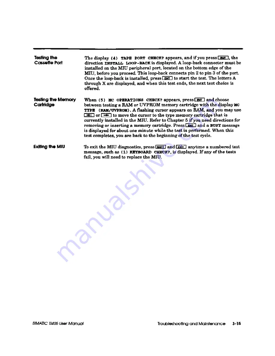 Siemens Simatic TI405 User Manual Download Page 127