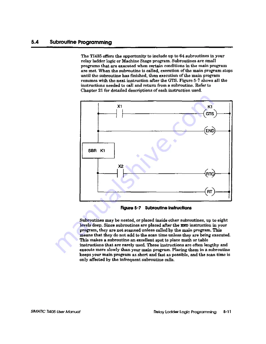 Siemens Simatic TI405 User Manual Download Page 182