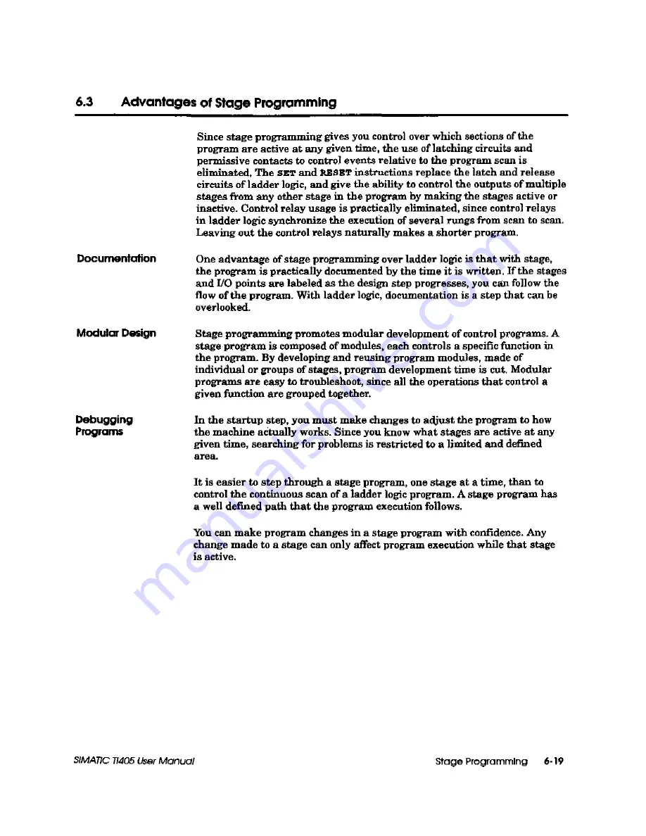 Siemens Simatic TI405 User Manual Download Page 204