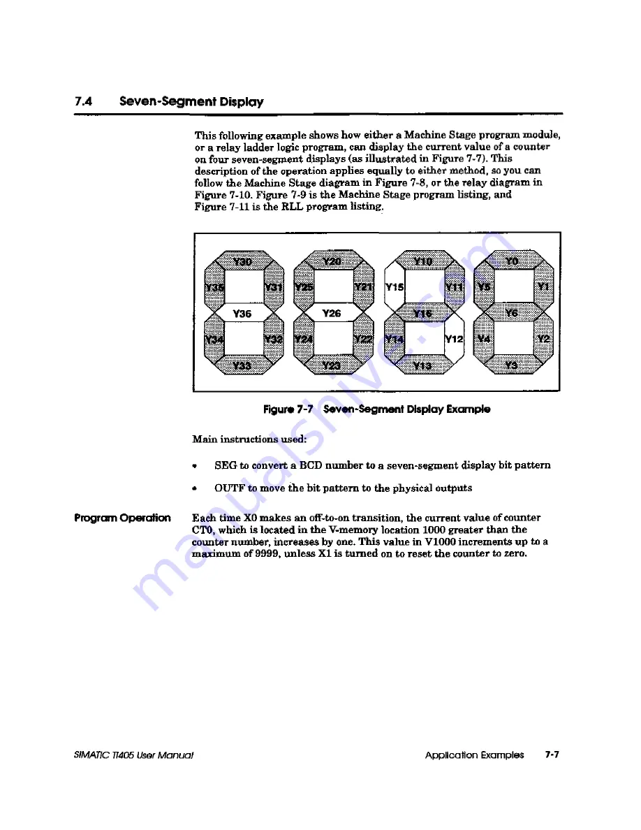 Siemens Simatic TI405 User Manual Download Page 252