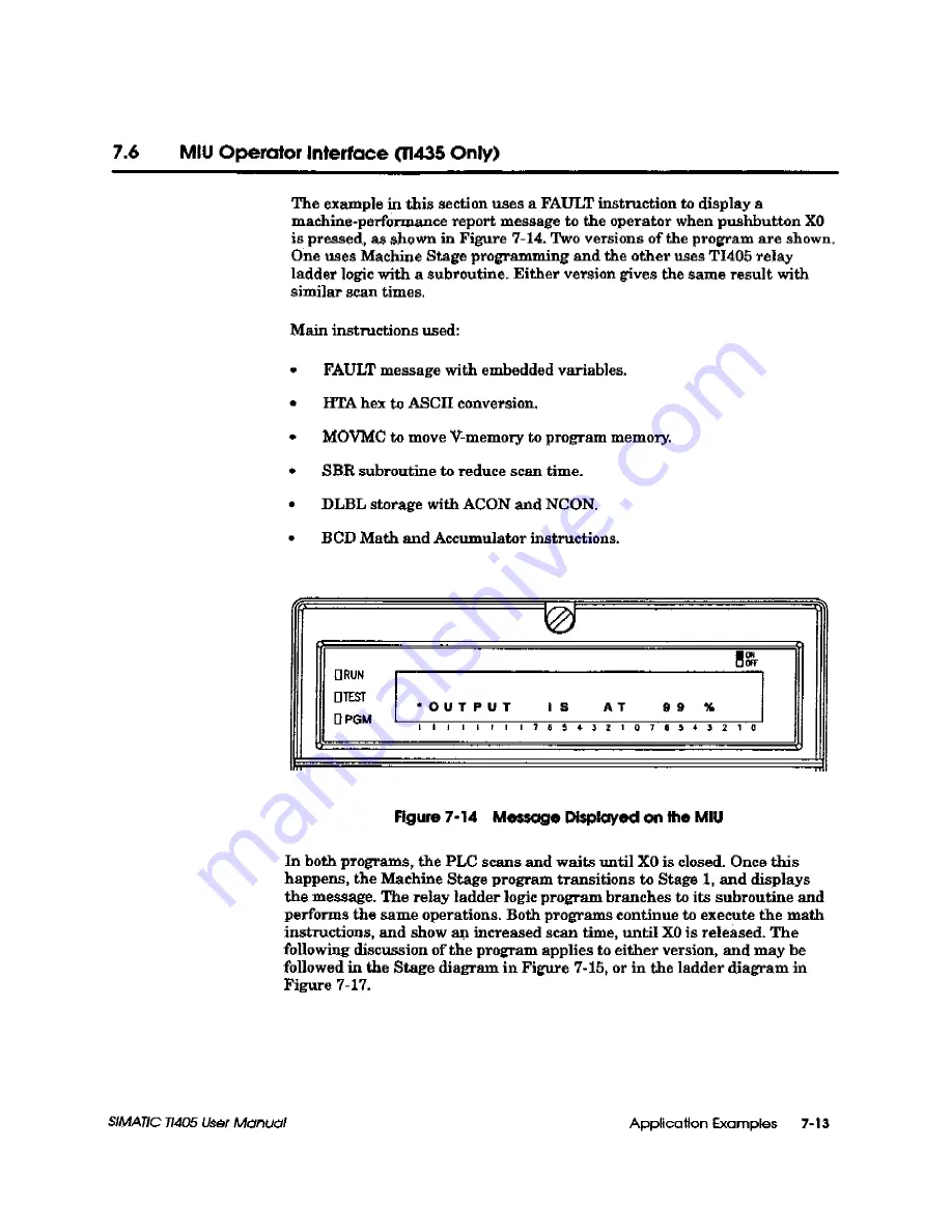 Siemens Simatic TI405 Скачать руководство пользователя страница 258