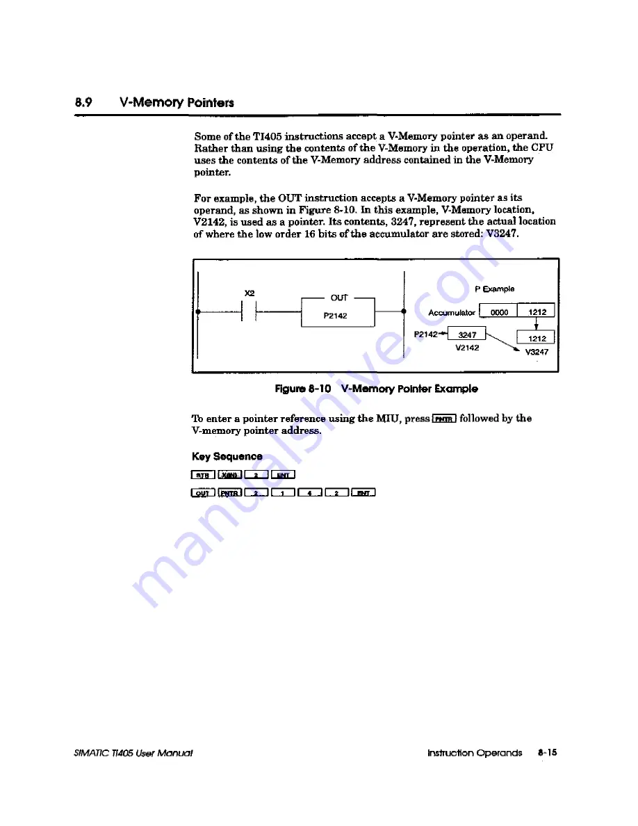 Siemens Simatic TI405 User Manual Download Page 279