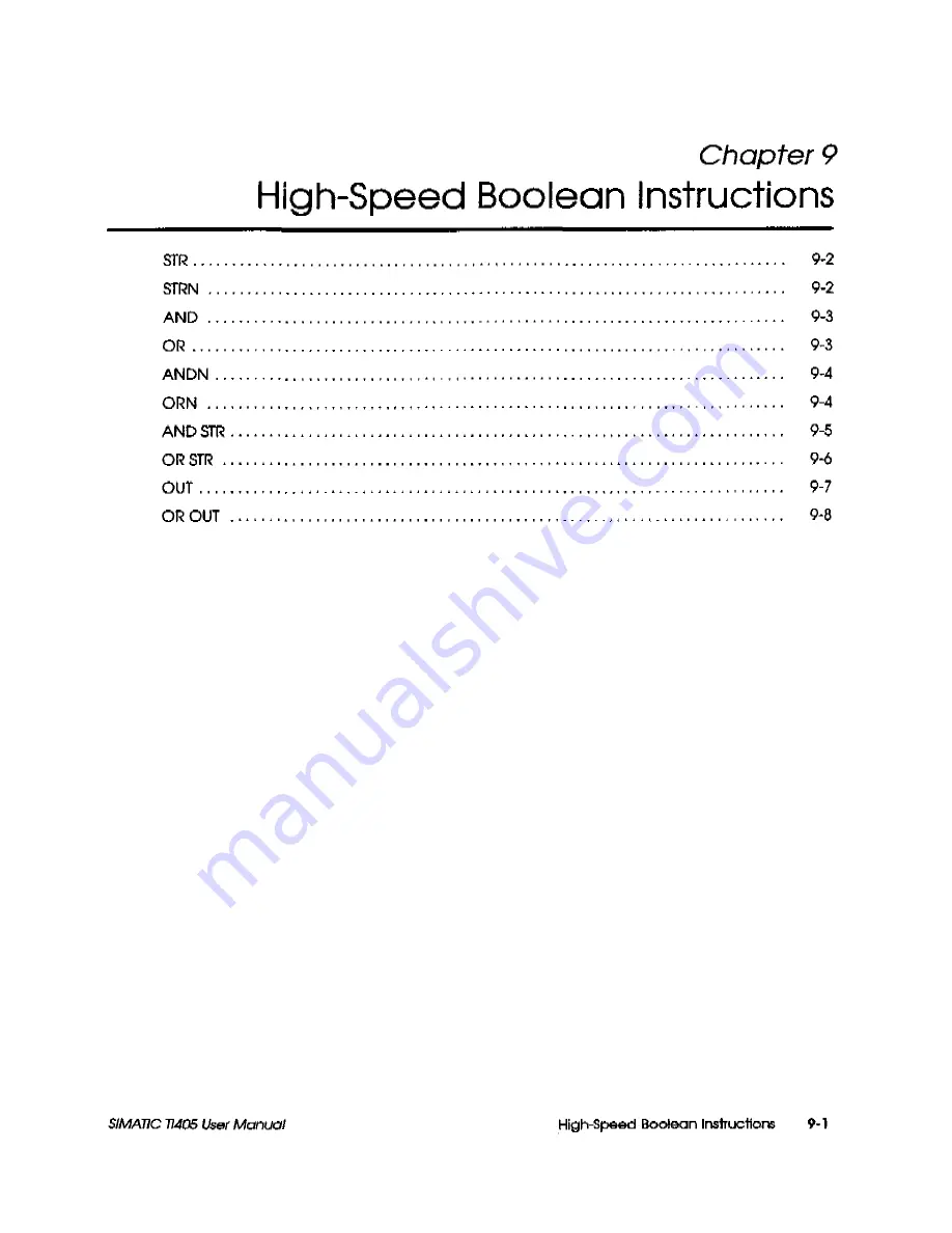 Siemens Simatic TI405 User Manual Download Page 282