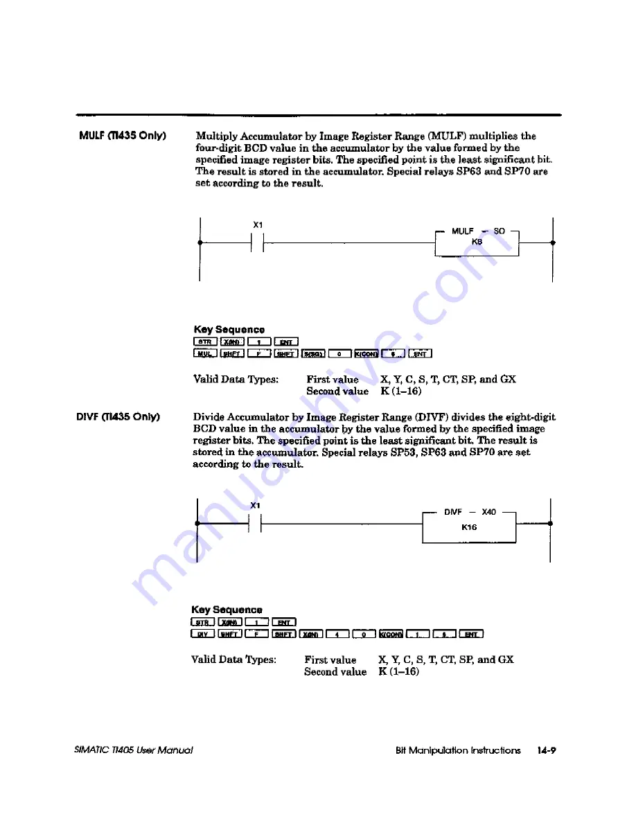 Siemens Simatic TI405 User Manual Download Page 334