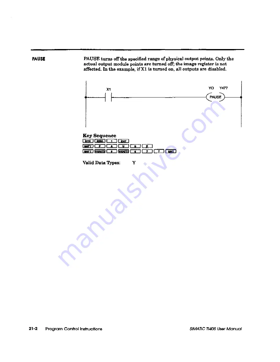 Siemens Simatic TI405 User Manual Download Page 390