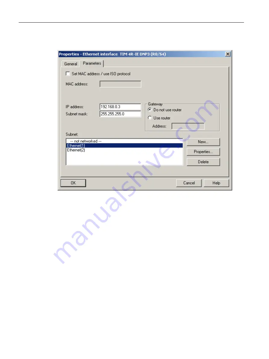 Siemens SIMATIC TIM 3V-IE DNP3 System Manual Download Page 112