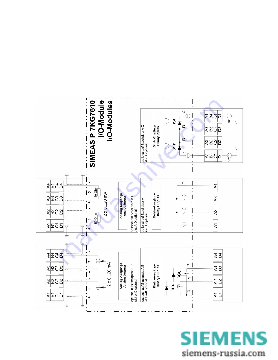 Siemens SIMEAS P 7KG7100 Operating Instructions Manual Download Page 13