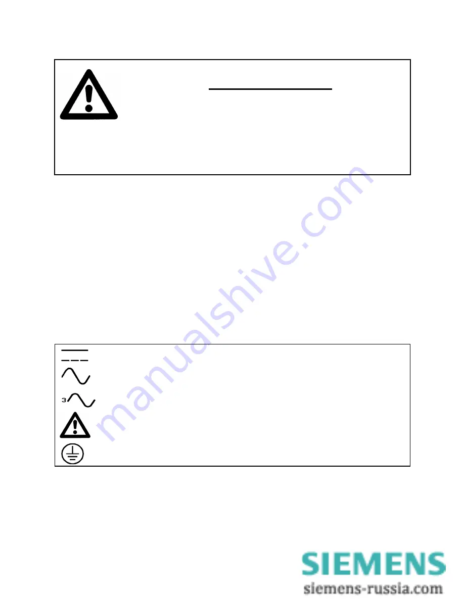 Siemens SIMEAS P 7KG7100 Operating Instructions Manual Download Page 58