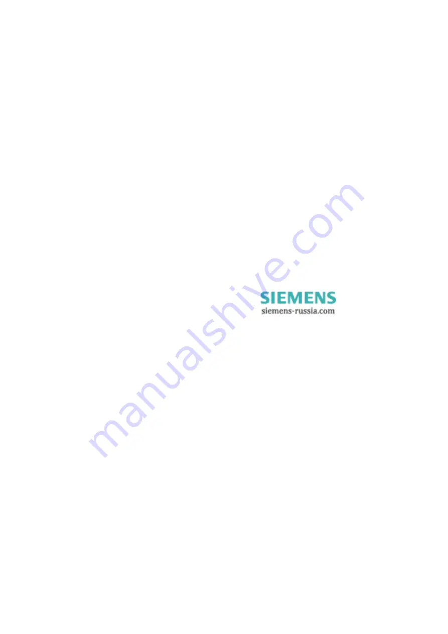 Siemens SIMEAS P 7KG7550 Operating Instructions Manual Download Page 5