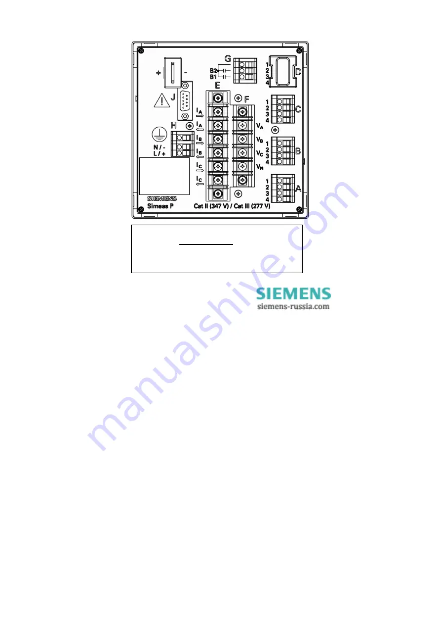 Siemens SIMEAS P 7KG7550 Operating Instructions Manual Download Page 28