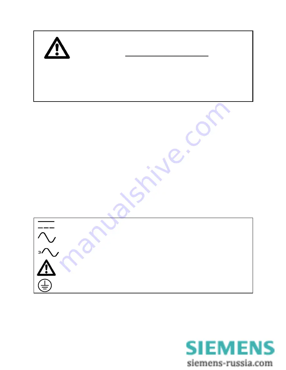 Siemens SIMEAS P 7KG7750 Operating Instructions Manual Download Page 6