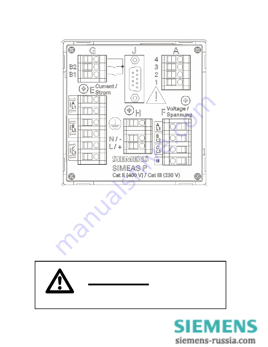 Siemens SIMEAS P 7KG7750 Operating Instructions Manual Download Page 26