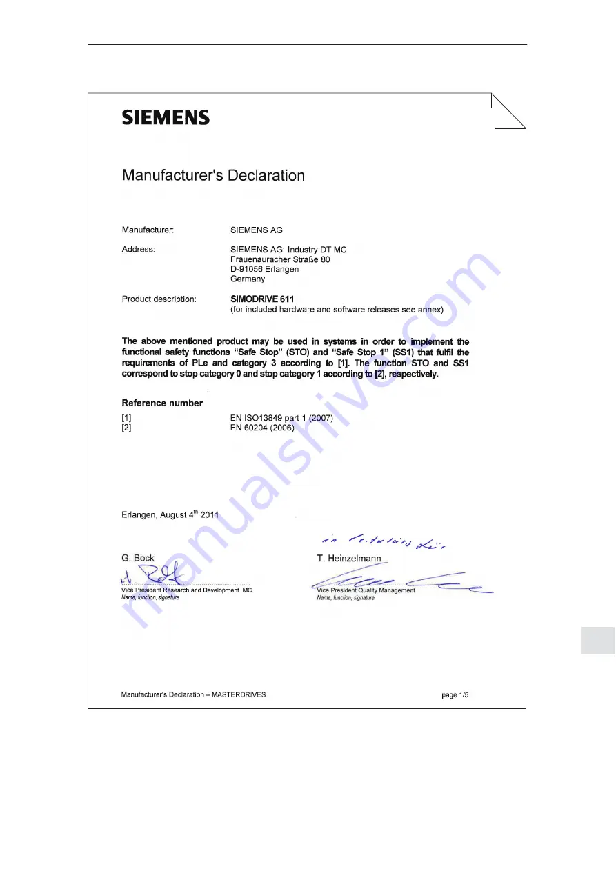 Siemens Simodrive 611 Configuration Manual Download Page 468