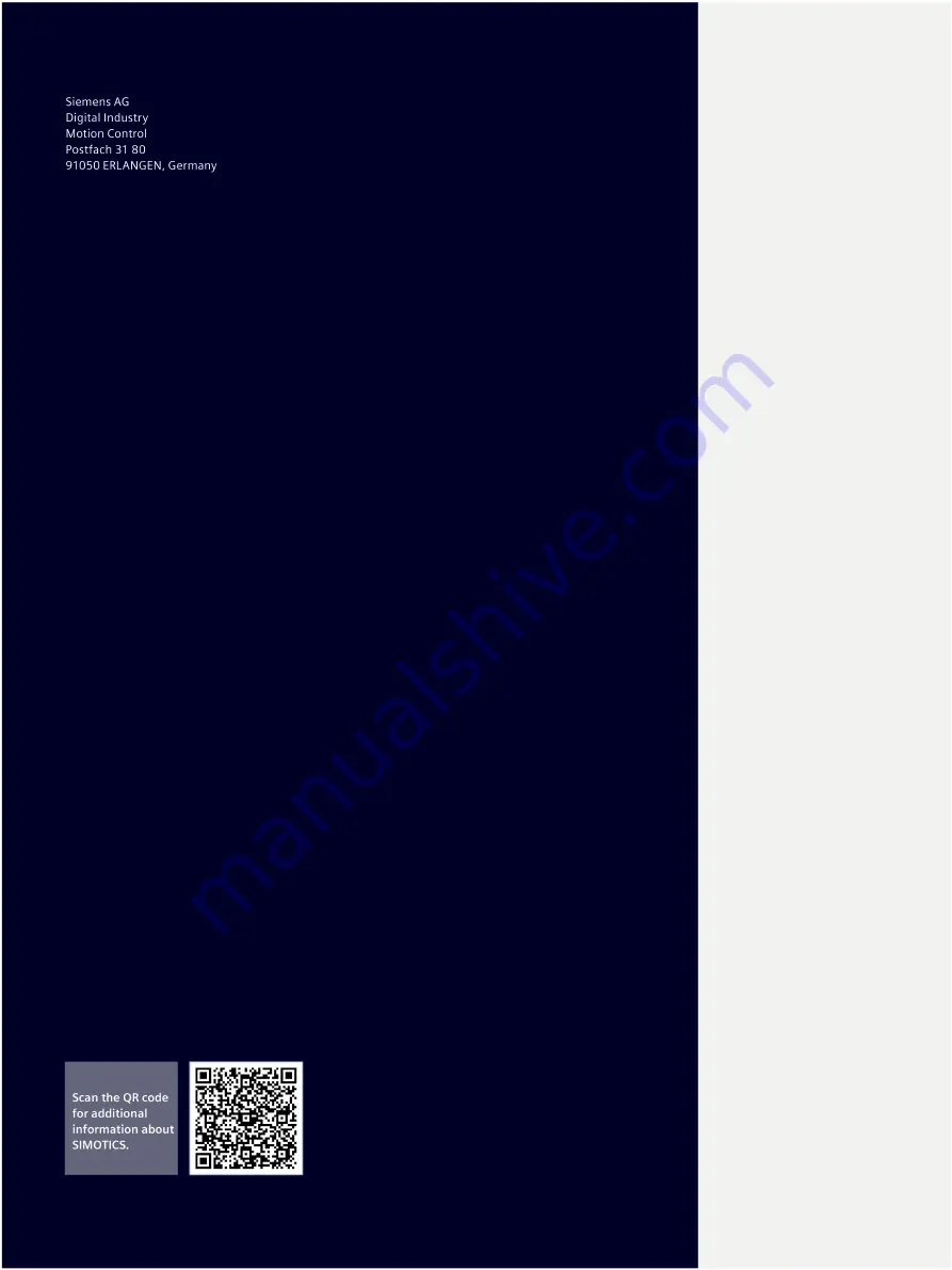 Siemens SIMOTICS S-1FT2 Operating Instructions Manual Download Page 102