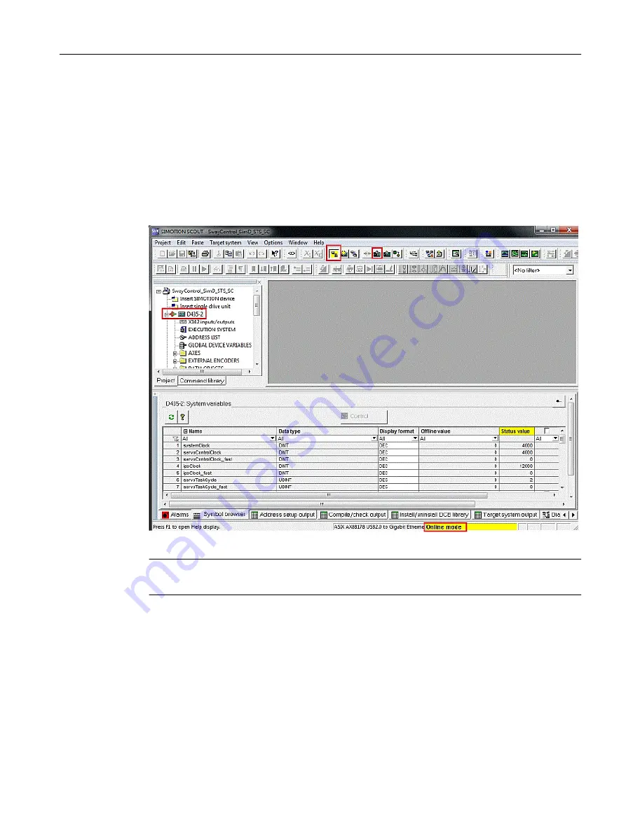 Siemens SIMOTION D4x5-2 Operating Instructions Manual Download Page 135