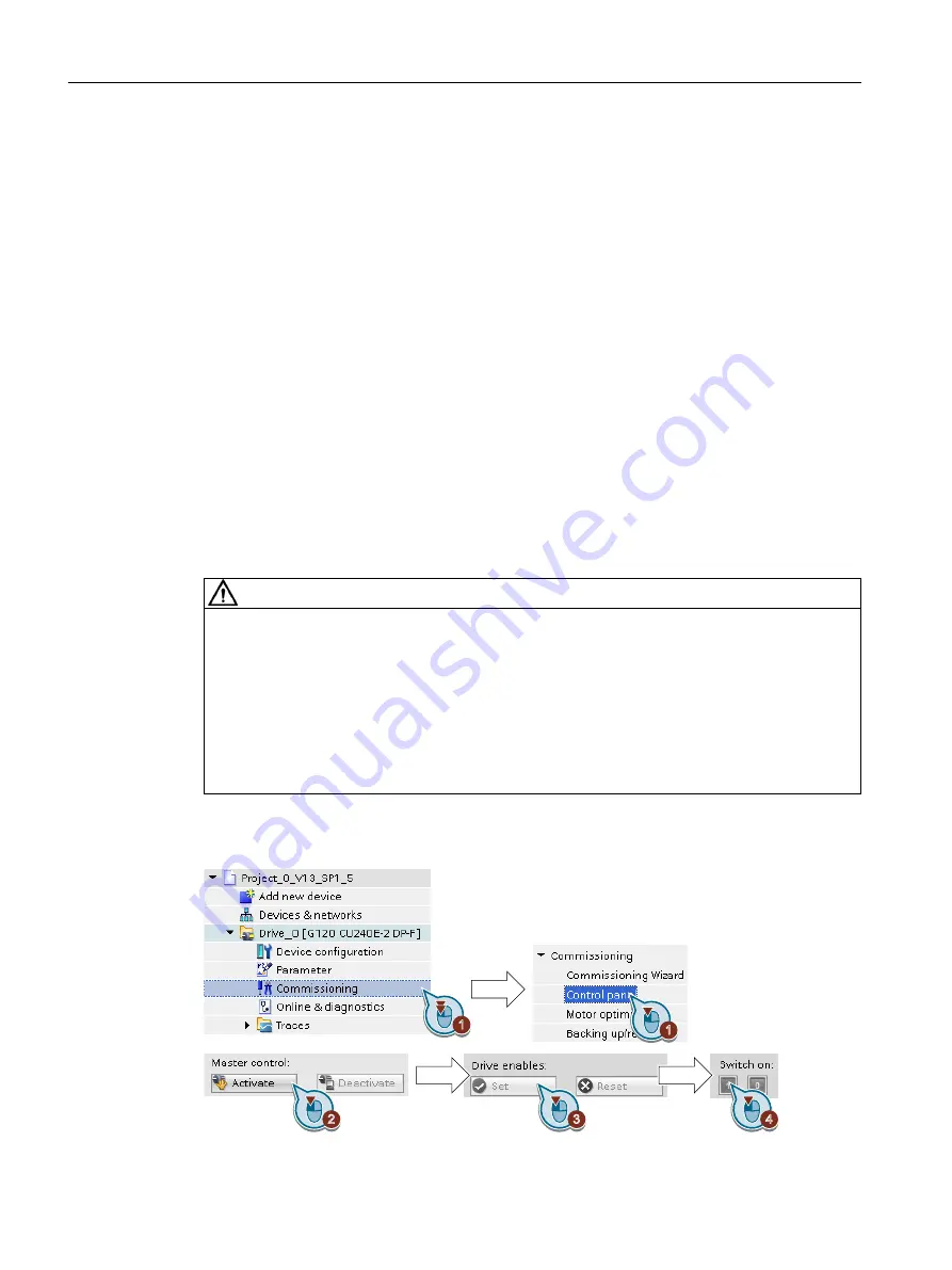 Siemens SINAMICS G110M Operating Instructions Manual Download Page 130