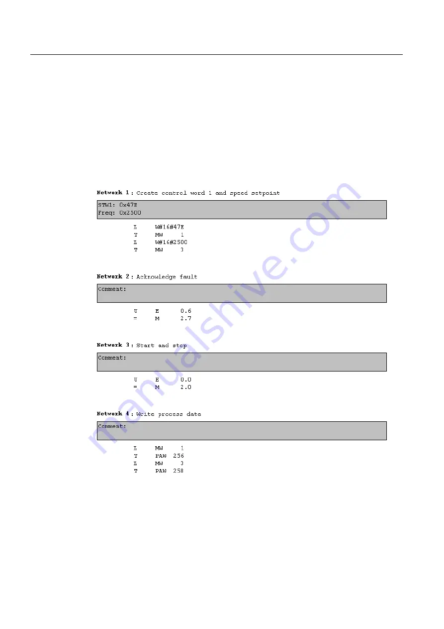 Siemens SINAMICS G120 CU240B-2 Operating Instructions Manual Download Page 124