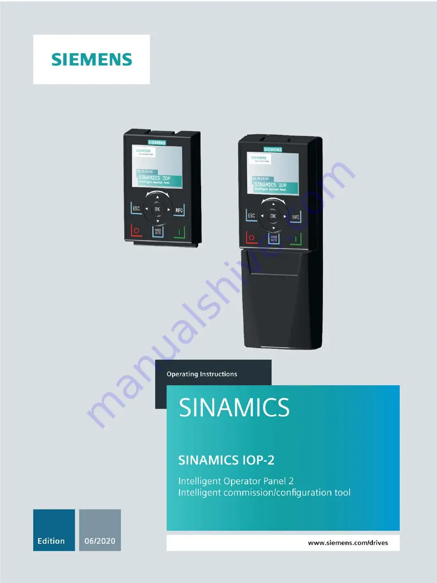 Siemens SINAMICS IOP-2 Скачать руководство пользователя страница 1