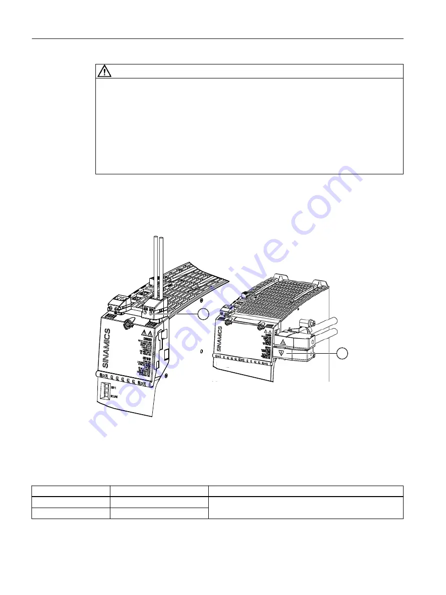 Siemens SINAMICS S220 Equipment Manual Download Page 76