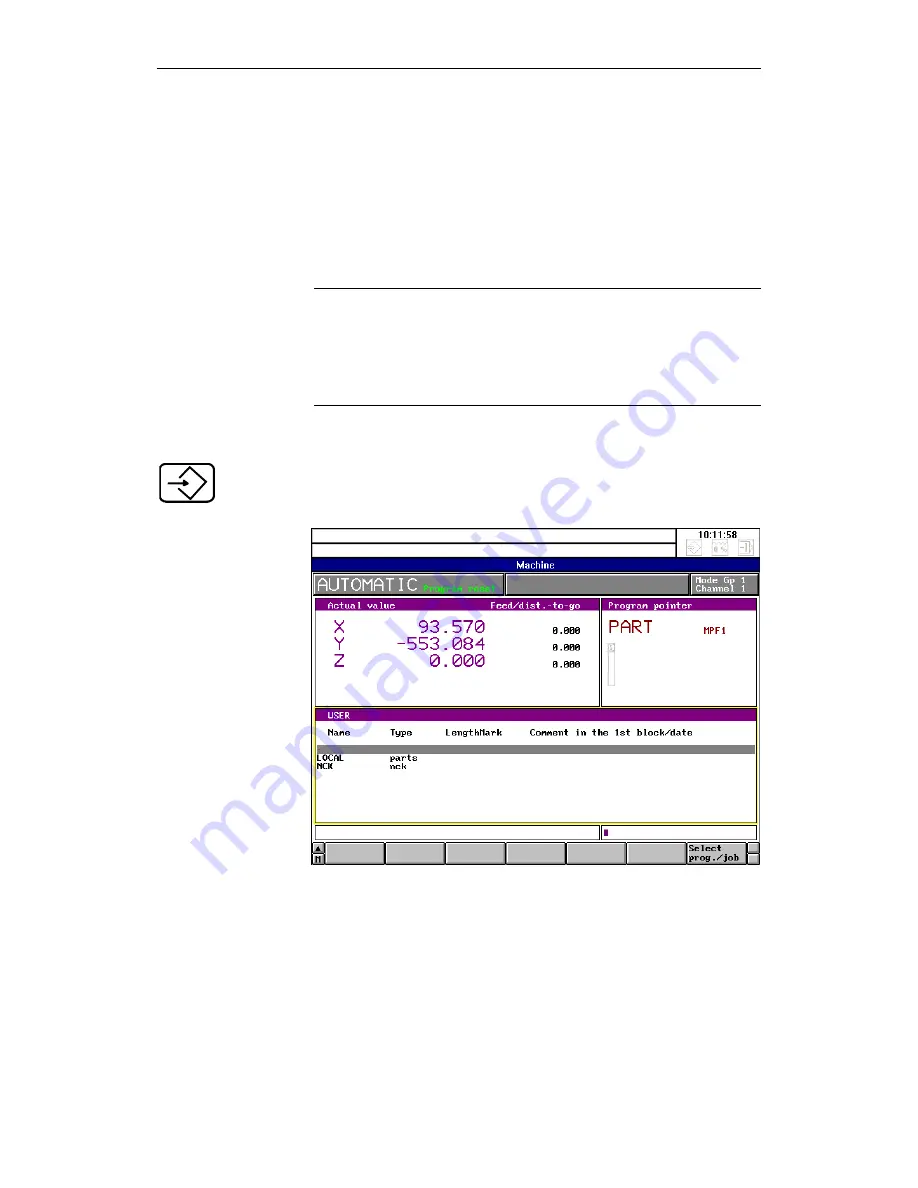 Siemens SINUMERIK 840C Operator'S Manual Download Page 115