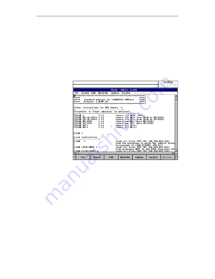 Siemens SINUMERIK 840C Operator'S Manual Download Page 200