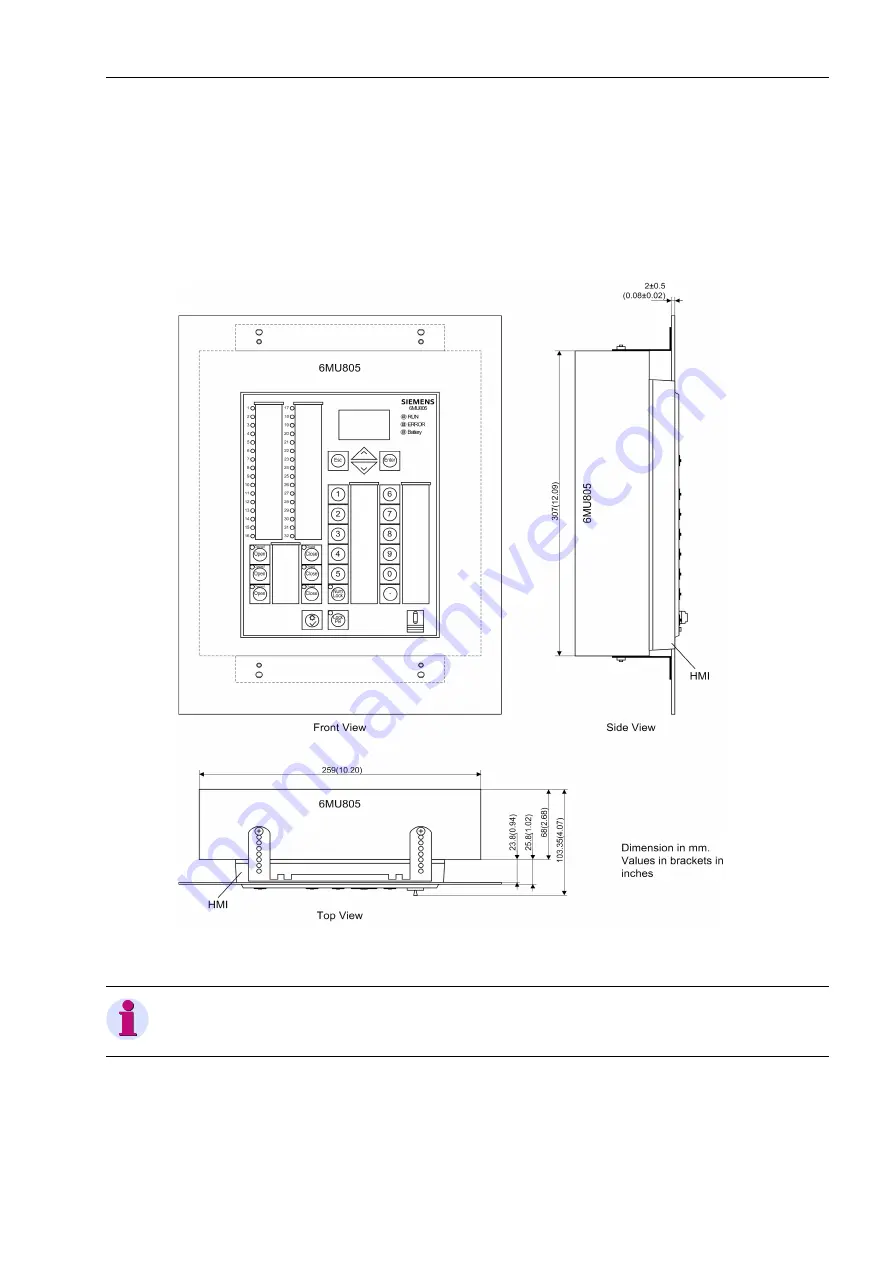 Siemens SIPROTEC 6MU805 User Manual Download Page 87