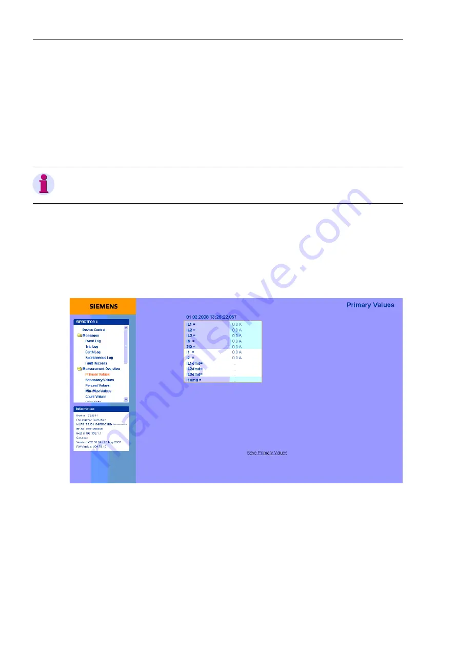 Siemens SIPROTEC 7SJ61 Manual Download Page 242