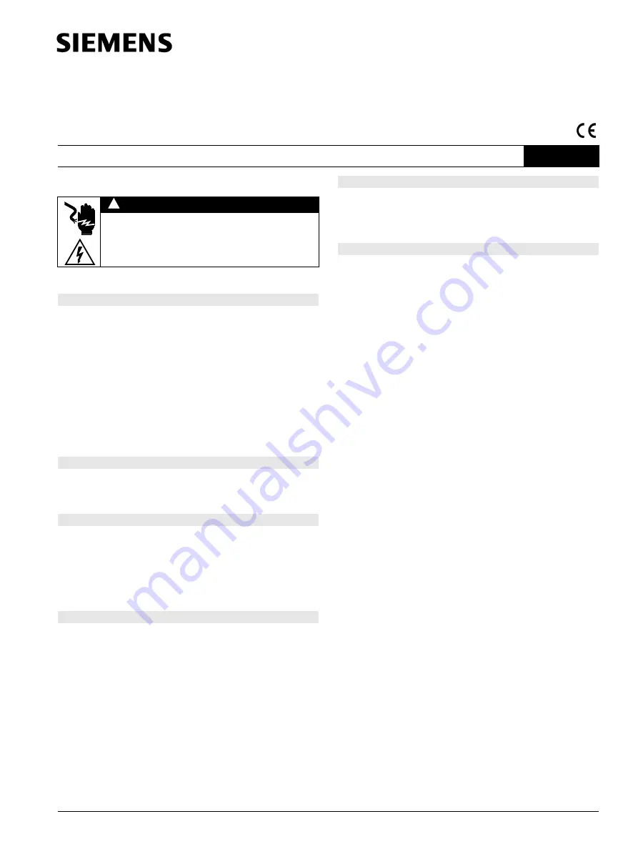 Siemens SIRIUS 3SE7120 Series Operating Instructions Manual Download Page 1