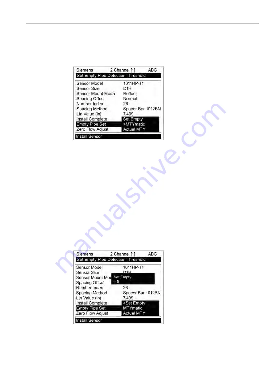 Siemens SITRANS 7ME3500 Operating Instructions Manual Download Page 93