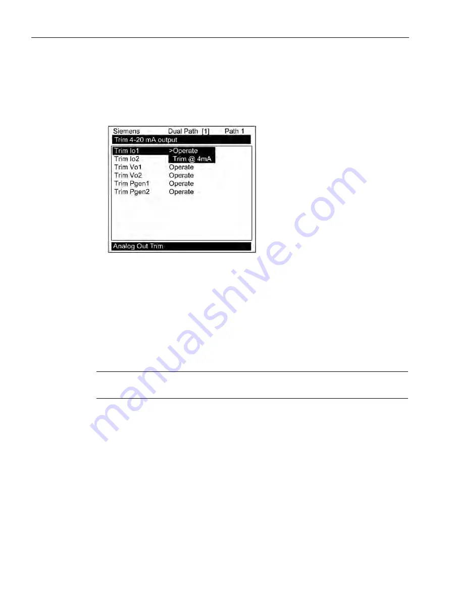 Siemens SITRANS 7ME3500 Operating Instructions Manual Download Page 126