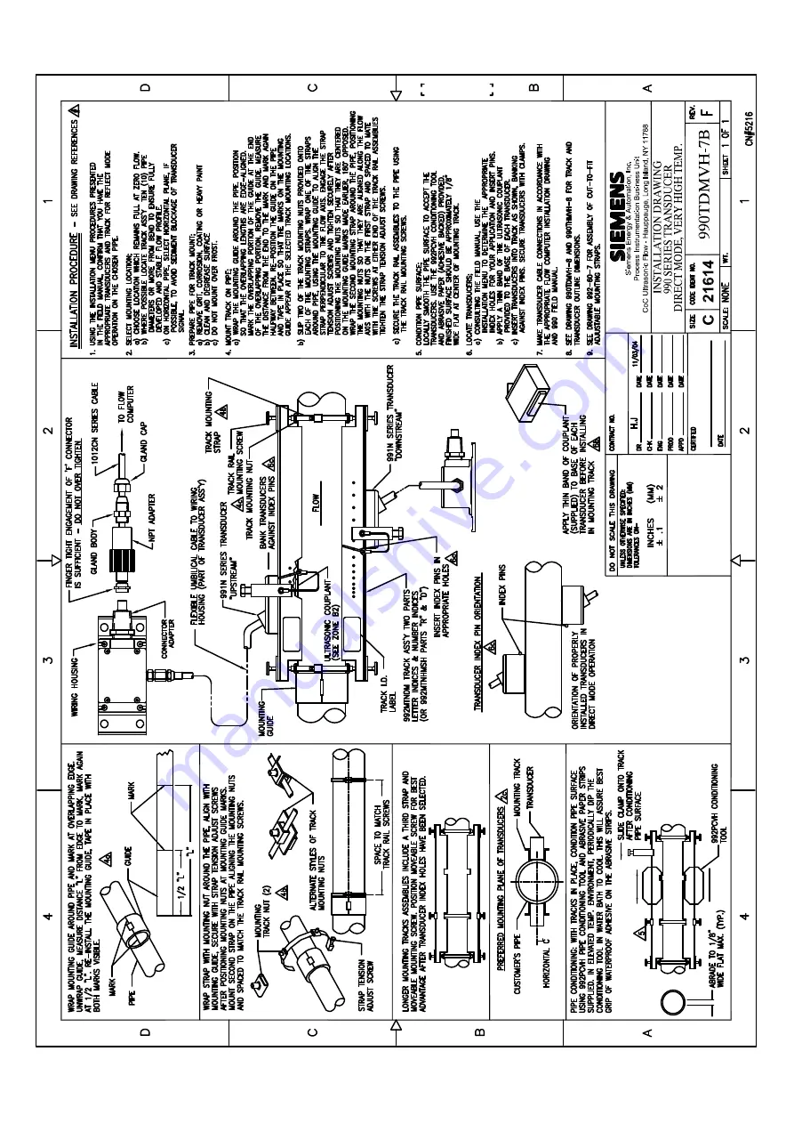 Siemens SITRANS 7ME3500 Operating Instructions Manual Download Page 272