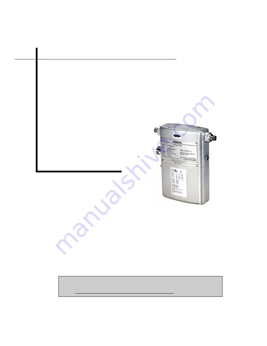 Siemens SITRANS F C MASSFLO Operating Instruction Download Page 1