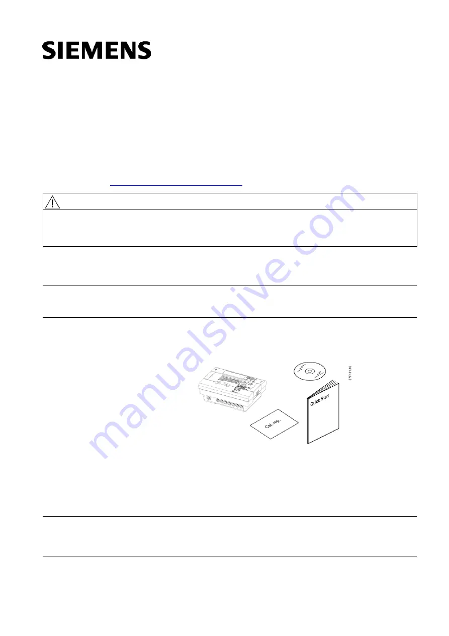 Siemens SITRANS F FUE950 Quick Start Manual Download Page 25