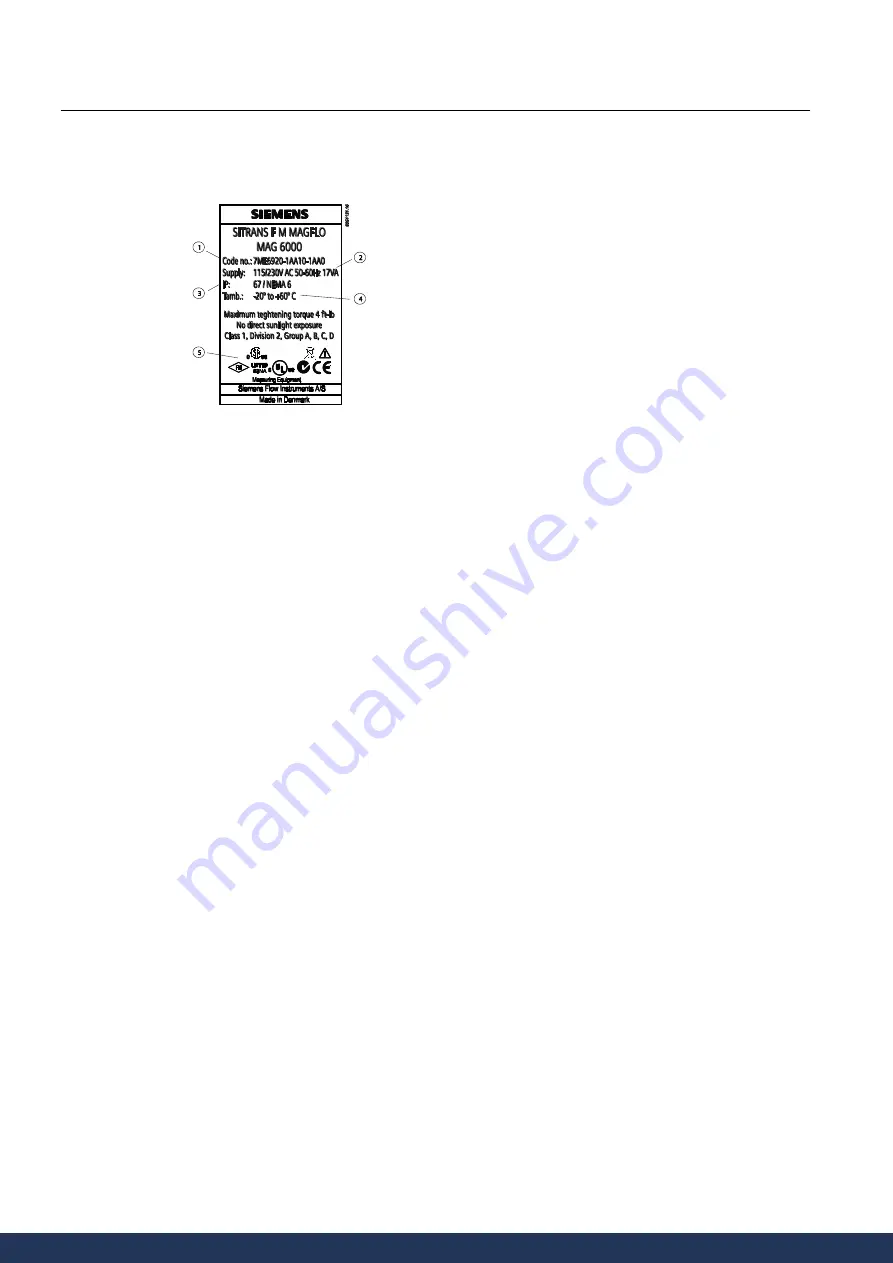 Siemens SITRANS F M MAG 5000 Manual Download Page 11