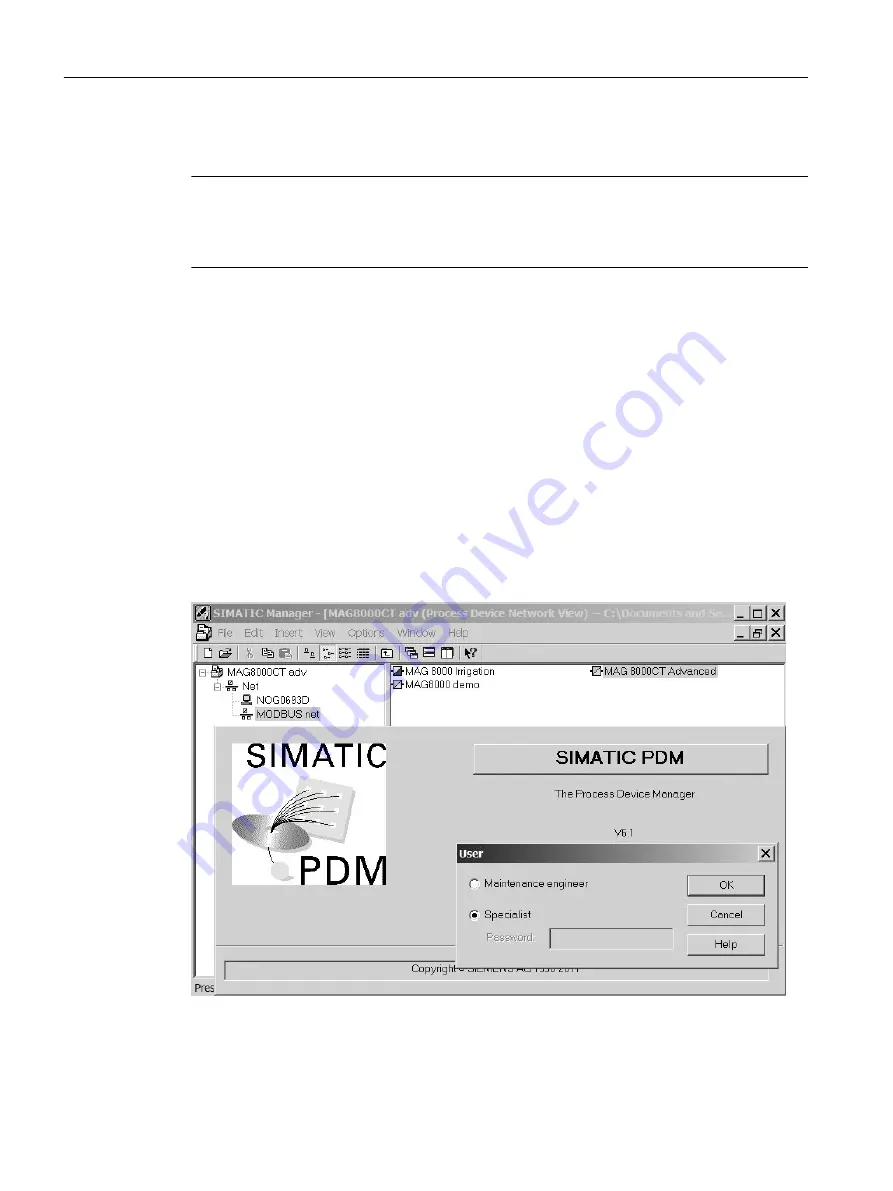 Siemens SITRANS F M MAG 8000 Operating Instructions Manual Download Page 48