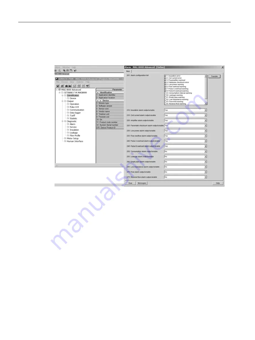 Siemens SITRANS F M MAG 8000 Operating Instructions Manual Download Page 50