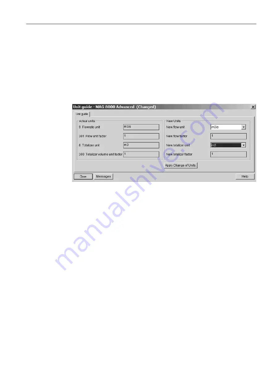 Siemens SITRANS F M MAG 8000 Operating Instructions Manual Download Page 53