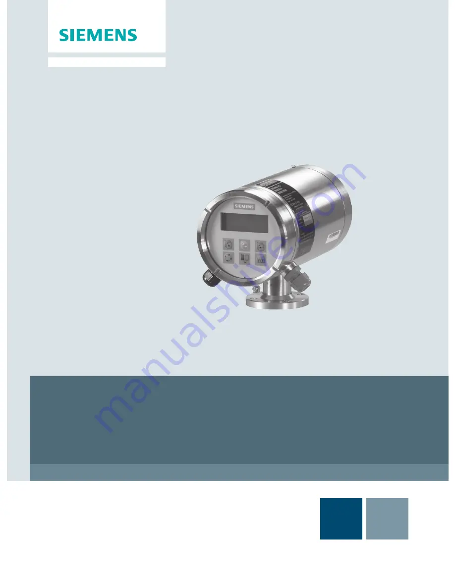 Siemens SITRANS F MASS 6000 Ex d Operating Instructions Manual Download Page 1