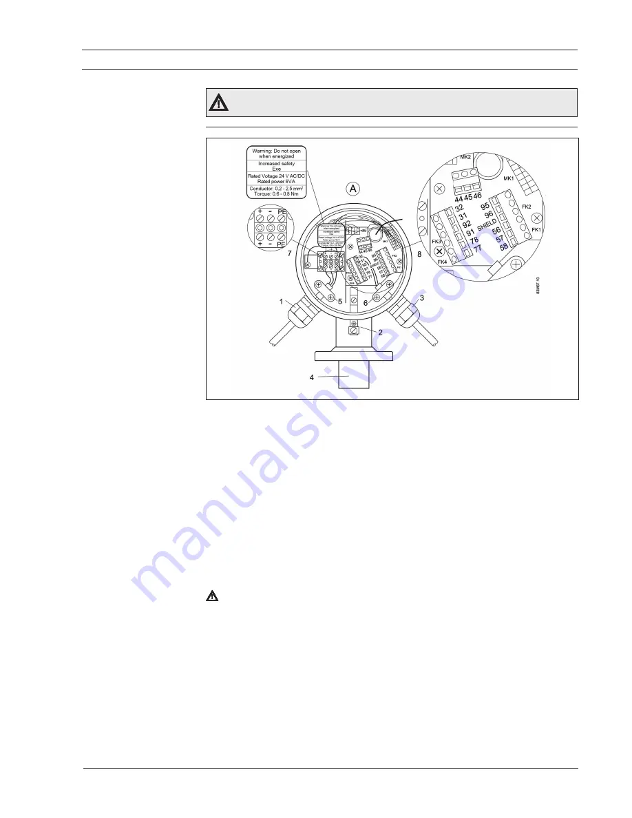 Siemens SITRANS F MASS 6000 Ex d Operating Instructions Manual Download Page 12