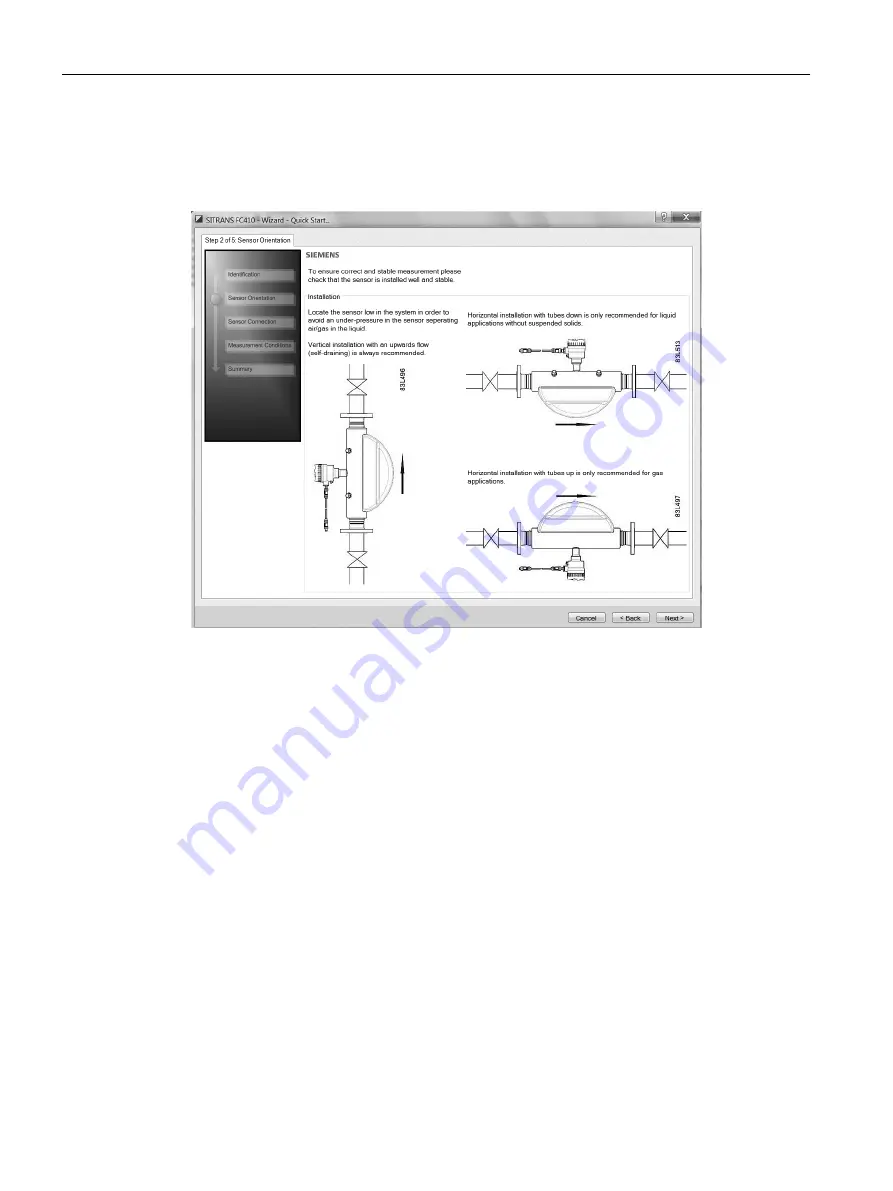 Siemens SITRANS FC410 Operating Instructions Manual Download Page 60