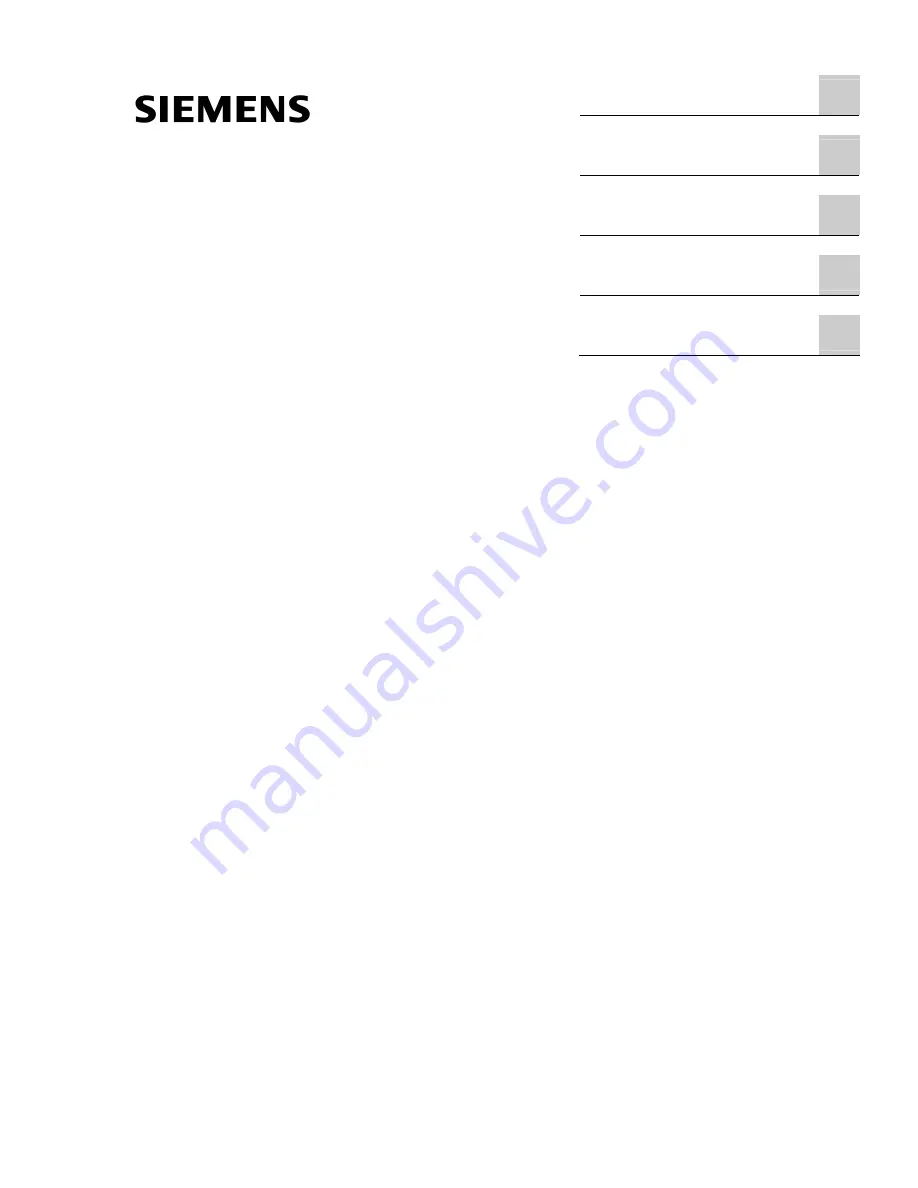 Siemens Sitrans FUG1010 Operating Instruction Download Page 1